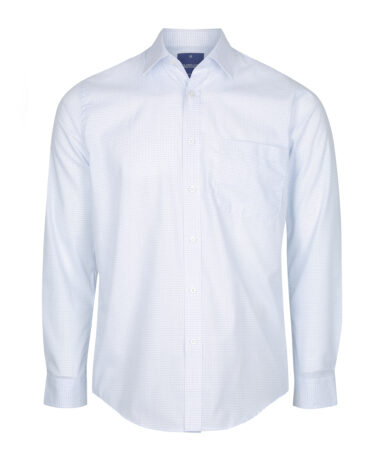 GLOWEAVE - TEXTURED MINI CHECK LONG SLEEVE SHIRT