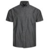KAM - All Over GEO Print Shirt Charcoal
