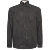 KAM - All Over Geo Print Shirt Black