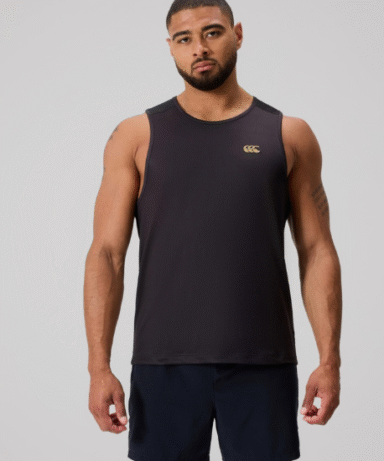 CANTERBURRY - MENS TEMPO+ SINGLET BLACK
