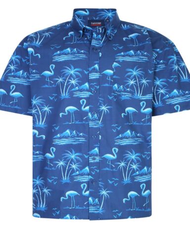 ESPIONAGE - Flamingo Print Shirt