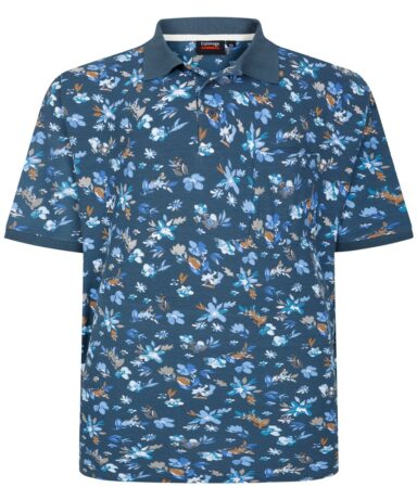 ESPIONAGE - FLORAL PRINT PIQUE POLO