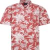 ESPIONAGE - Hawaiian Leaf Printed Shirt