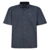 ESPIONAGE - Short Sleeve Geo Print Shirt Navy