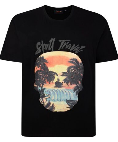 ESPIONAGE - Skull Travel Print Tee