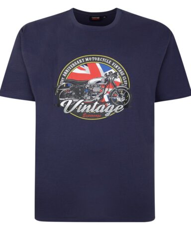 ESPIONAGE - Vintage Motorbike Print Tee