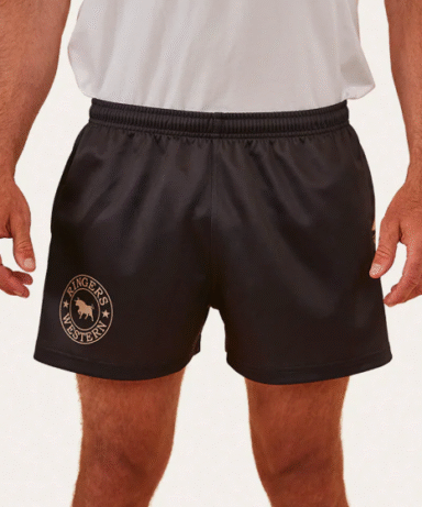 Ringers Footy Shorts - Black