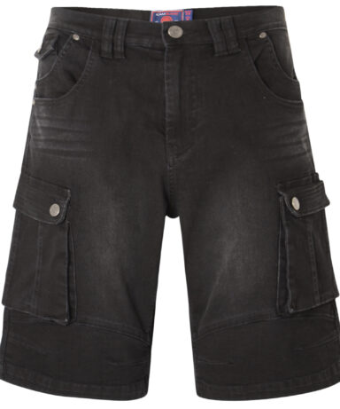 KAM - Denim Cargo Shorts Black Used
