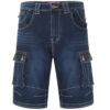 KAM - Denim Cargo Shorts Dark Used