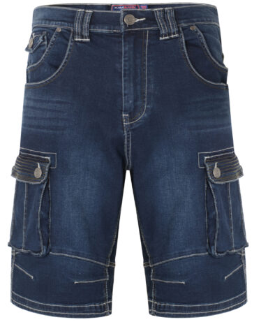 KAM - Denim Cargo Shorts Dark Used