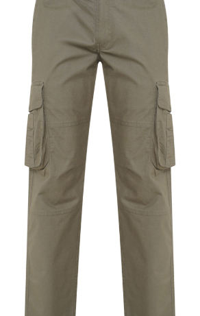 KAM - Stretch Fit Cargo Pants Khaki
