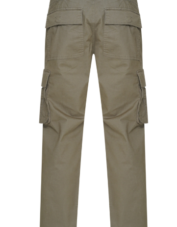 Alternative view of KAM - Stretch Fit Cargo Pants Khaki