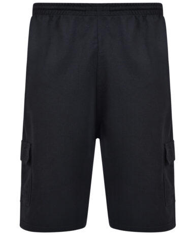KAM - Jersey Cargo Shorts Black