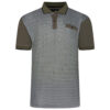 KAM - SMART MINI GEO PRINT POLO OLIVE