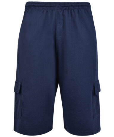 KAM - Jersey Cargo Shorts Navy