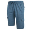 KAM - Jersey Cargo Shorts Denim