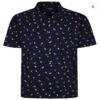 ESPIONAGE - Sail Boat Shirt Print Shirt in Navy