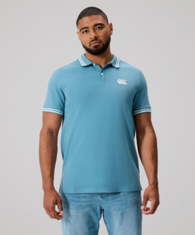 CANTERBURRY - MENS FUNDAMENTALS POLO BLUE