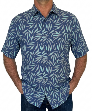 BRIDGEPORT - Bamboo Short Sleeve Print Shirt B2549