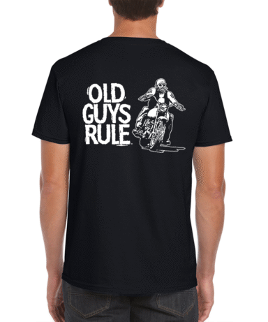 OLD GUYS RULE - Biker Guy Black