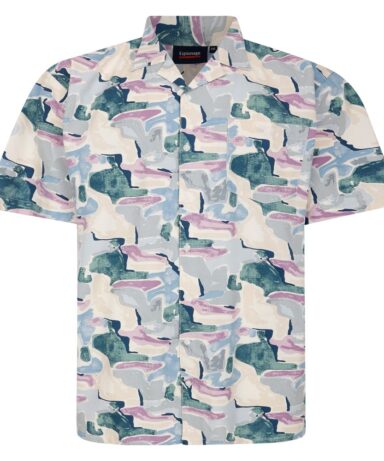 ESPIONAGE - SH441 Pastel Abstract Print Shirt
