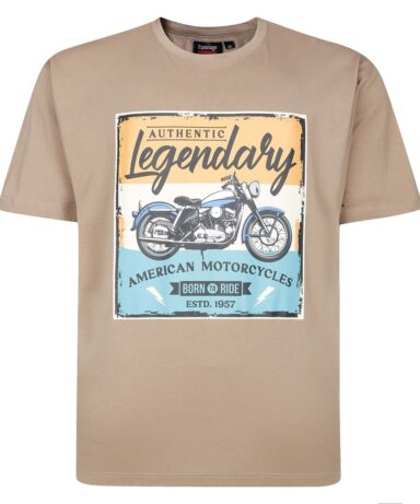 ESPIONAGE - T443 Motorcycle Print Tee