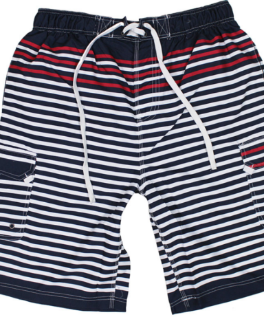 Horizontal Stripe Swim Beach Short - KAM Jeans