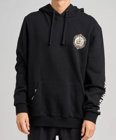 Alternative view of THE MAD HUEYS - FK OFF FISH ON HOODED PULLOVER