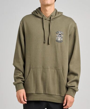 Alternative view of THE MAD HUEYS - HUEYS PIRATE HOODED PULLOVER OLIVE