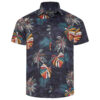 KAM - Acorn Palm Print Shirt